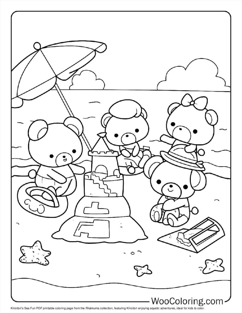 100  Rilakkuma coloring pages  Free PDF To Print  - 68