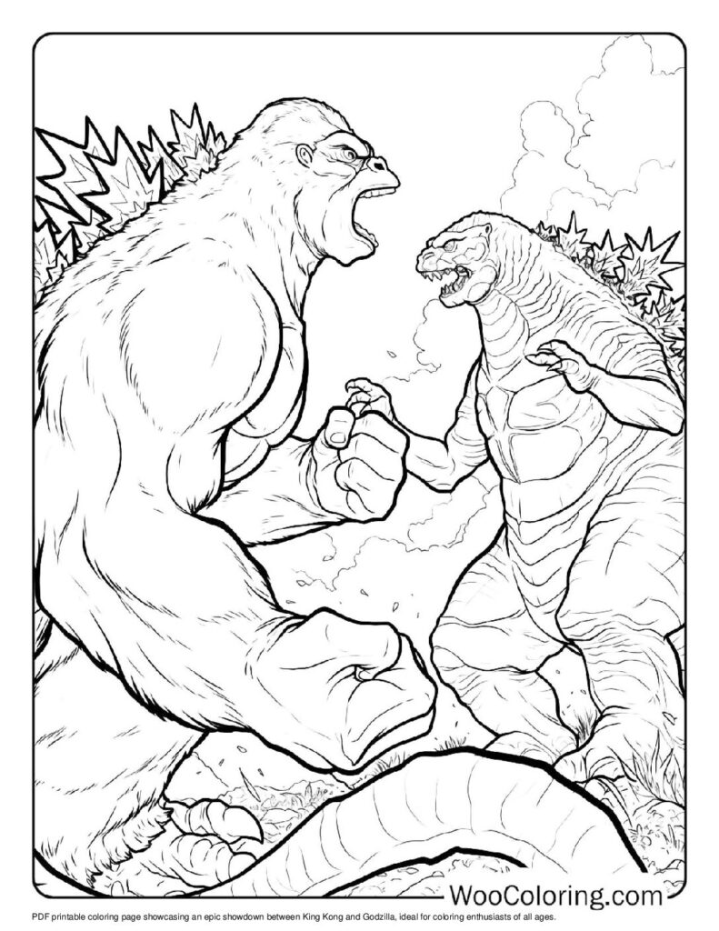 100  King Kong coloring pages  Free PDF To Print  - 54
