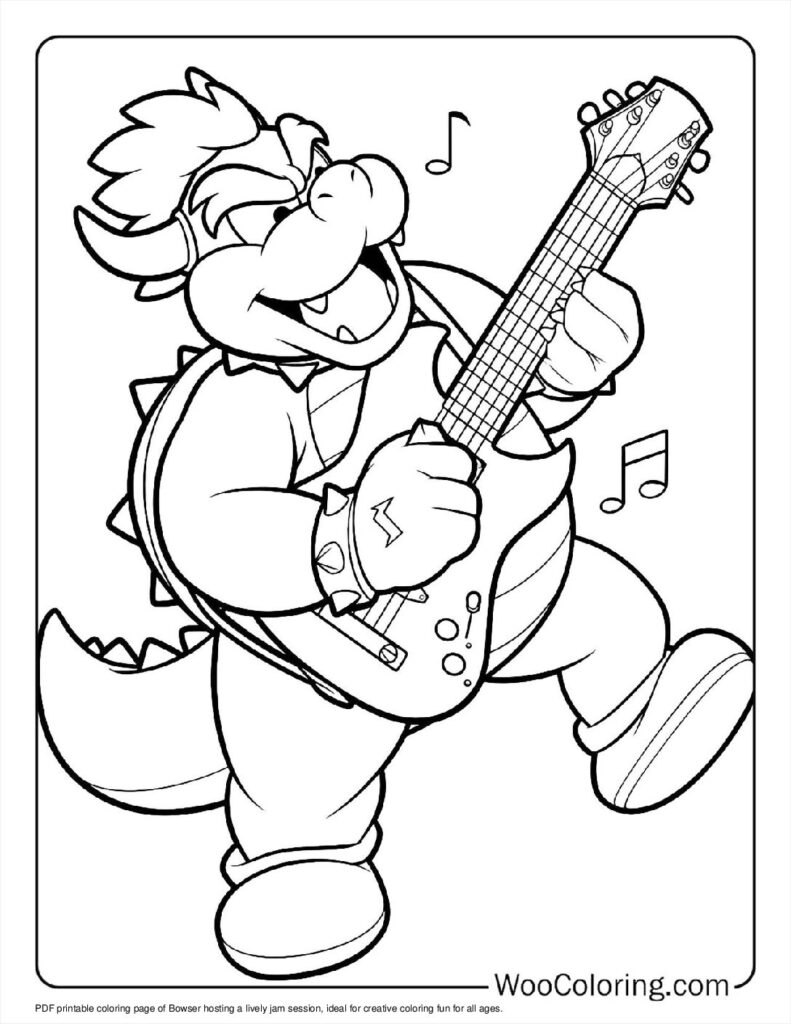 King’s Jam Session Coloring In For Kids