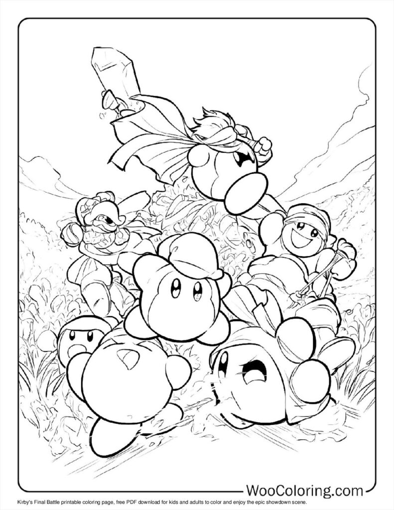 100 Kirby coloring pages Free PDF To Print - 57