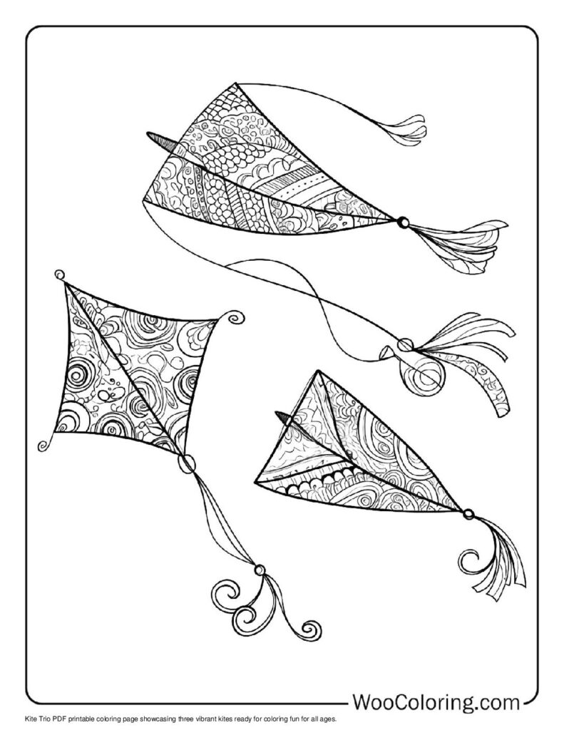 100  Kite coloring pages  Free PDF To Print  - 89