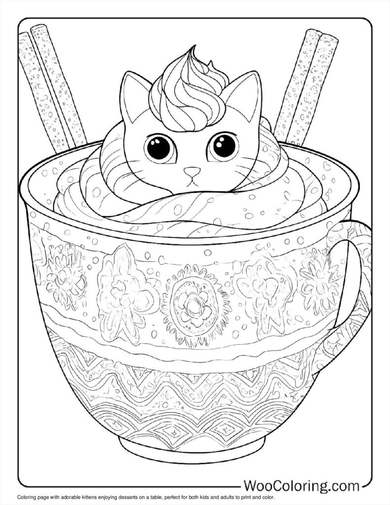 Kitten Dessert Scene
