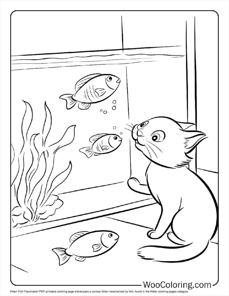 100  Kitten coloring pages  Free PDF To Print  - 67