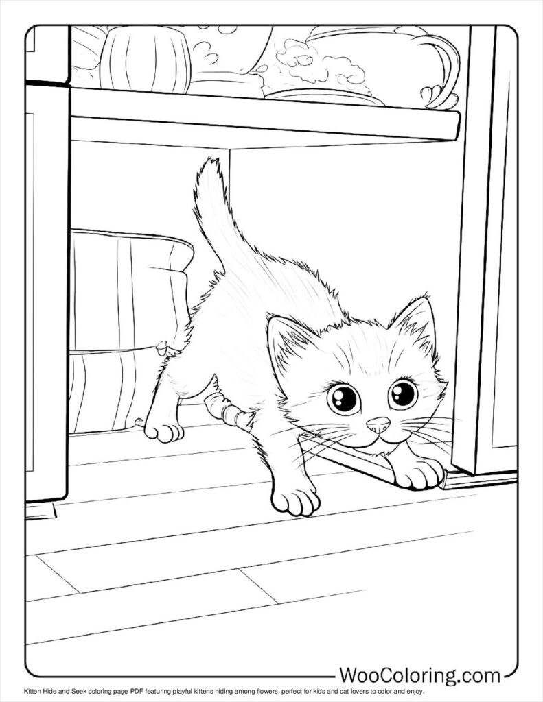 100  Kitten coloring pages  Free PDF To Print  - 51