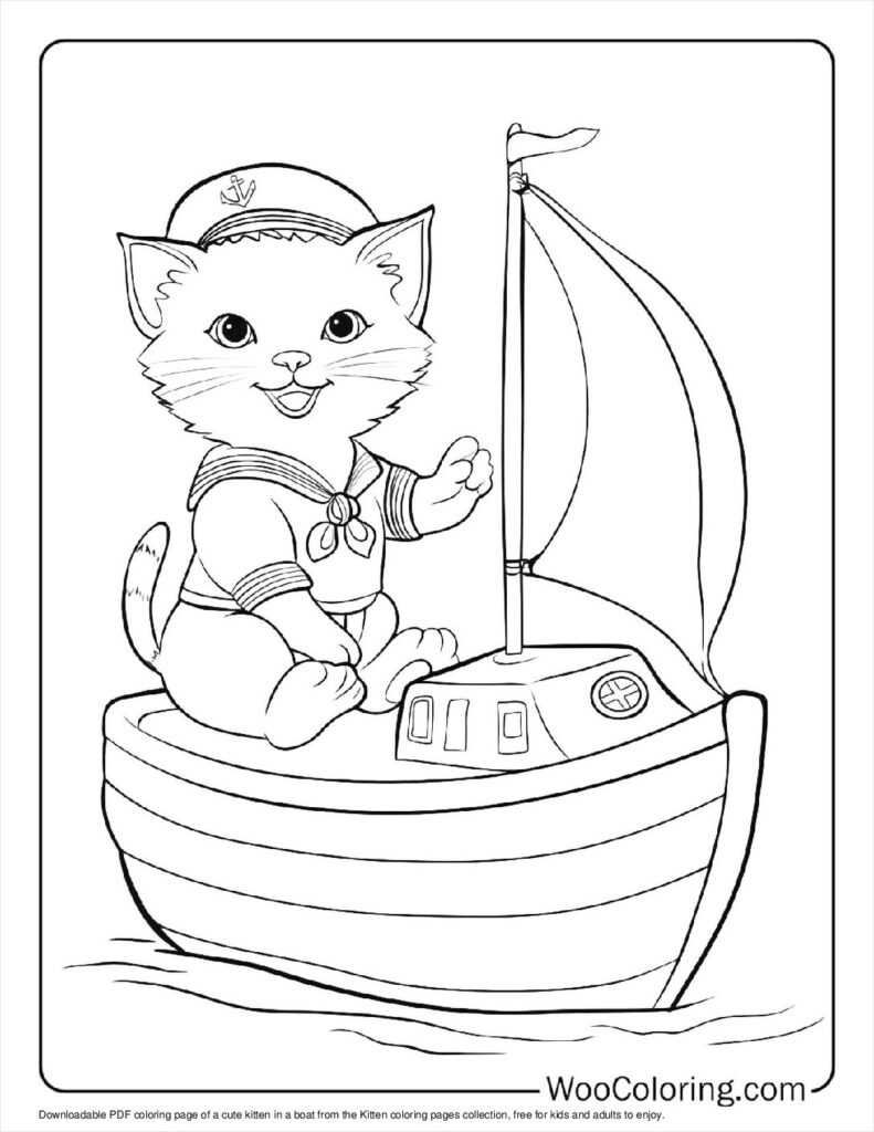 100  Kitten coloring pages  Free PDF To Print  - 51