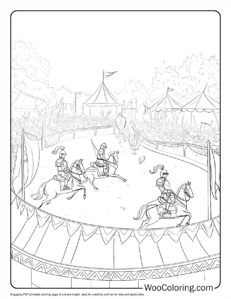 100  Knight coloring pages  Free PDF To Print  - 48