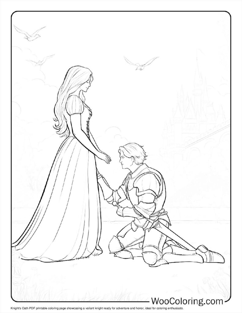 100  Knight coloring pages  Free PDF To Print  - 98