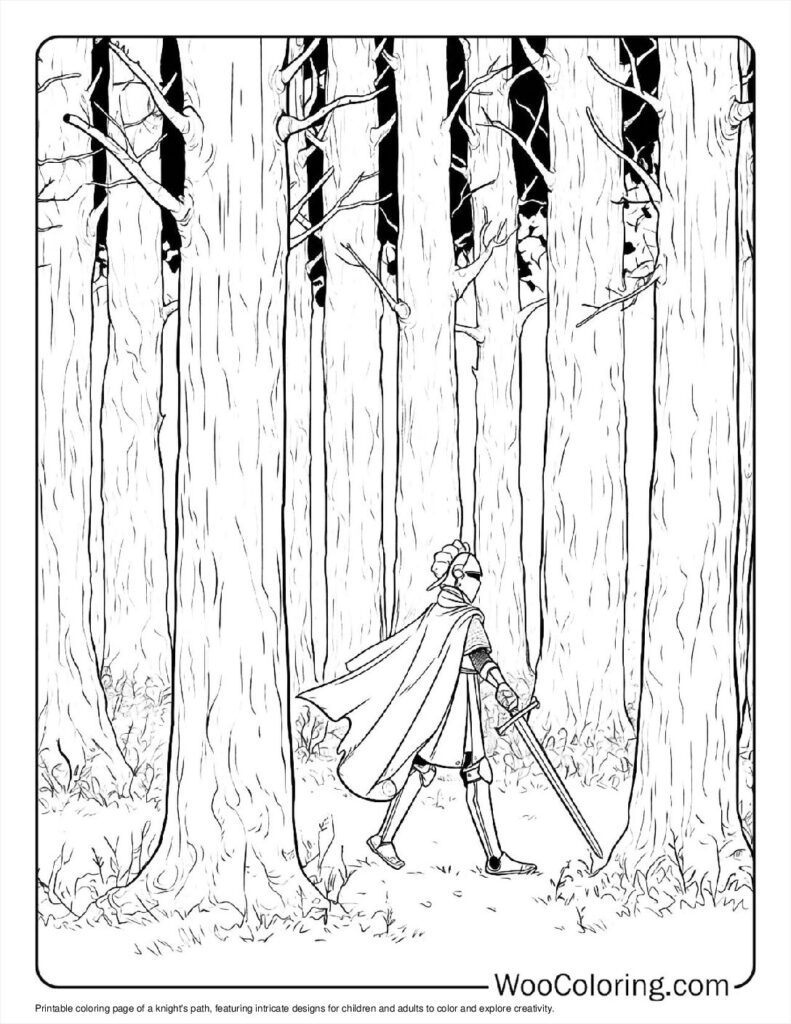 100  Knight coloring pages  Free PDF To Print  - 75