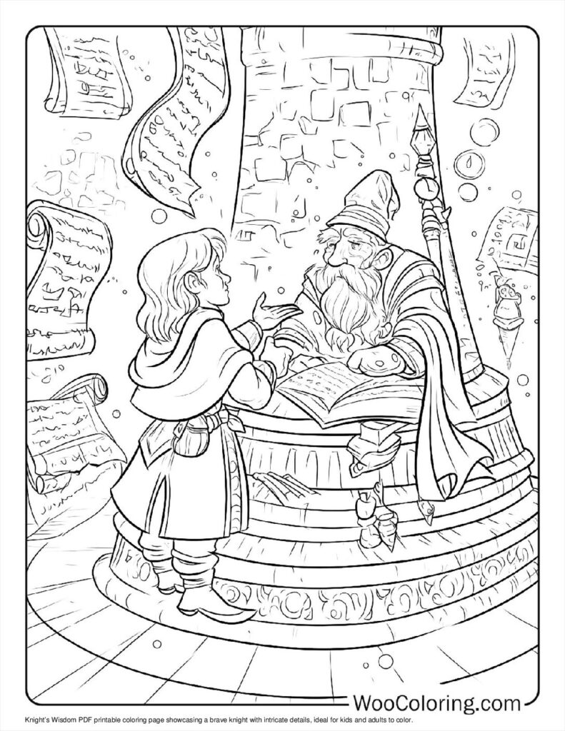 100  Knight coloring pages  Free PDF To Print  - 94