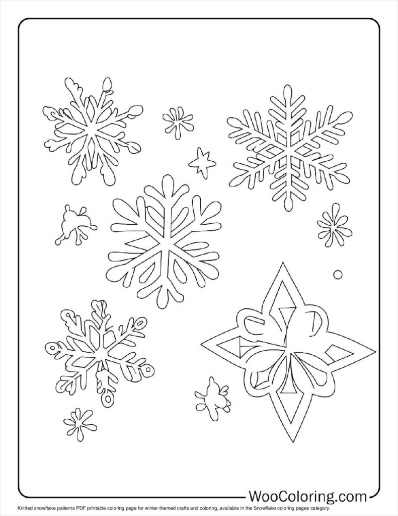 100  Snowflake coloring pages  Free PDF To Print  - 72