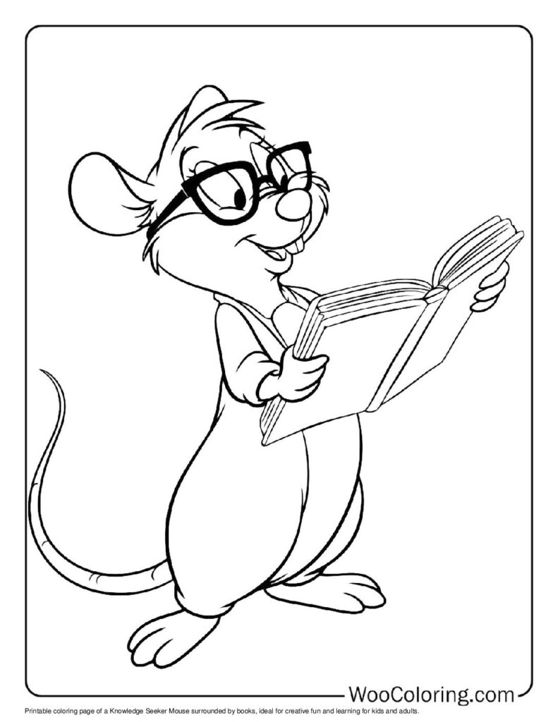 100  Mouse coloring pages  Free PDF To Print  - 43