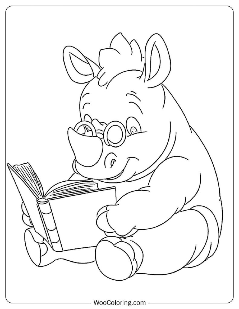 100  Rhino coloring pages  Free PDF To Print  - 27