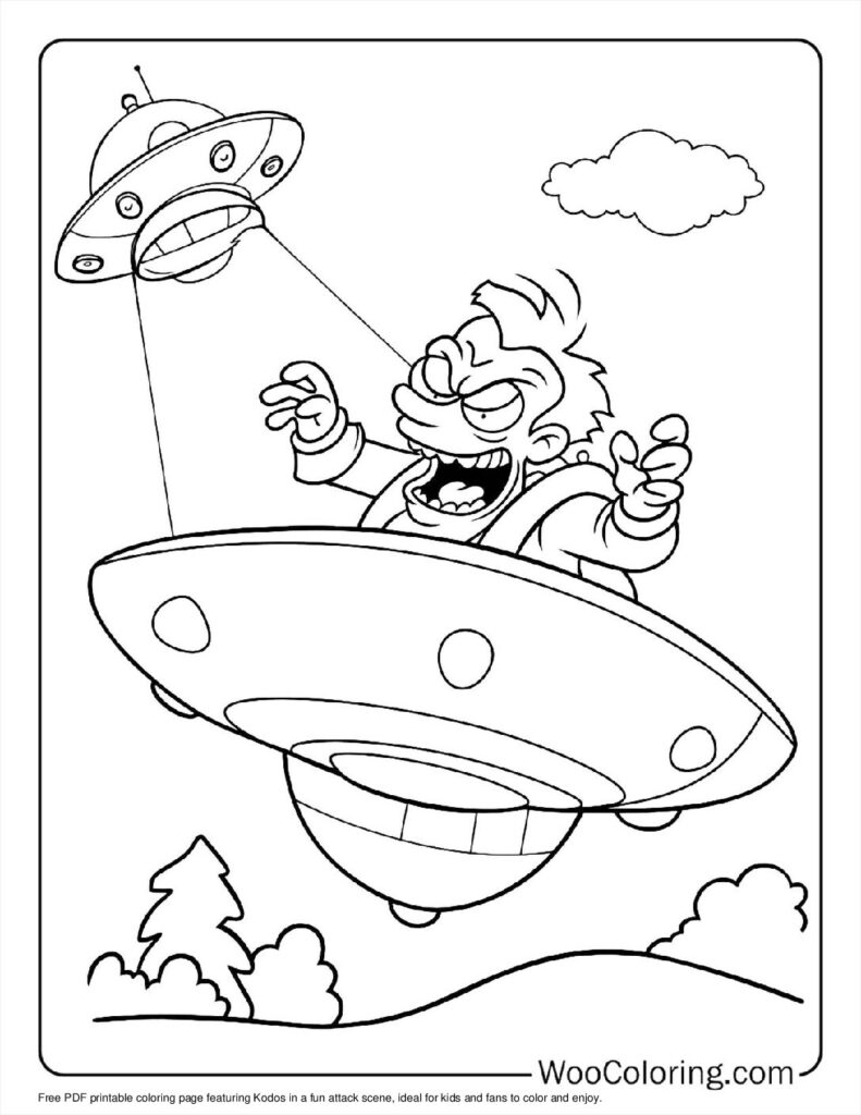 100  Alien coloring pages  Free PDF To Print  - 57