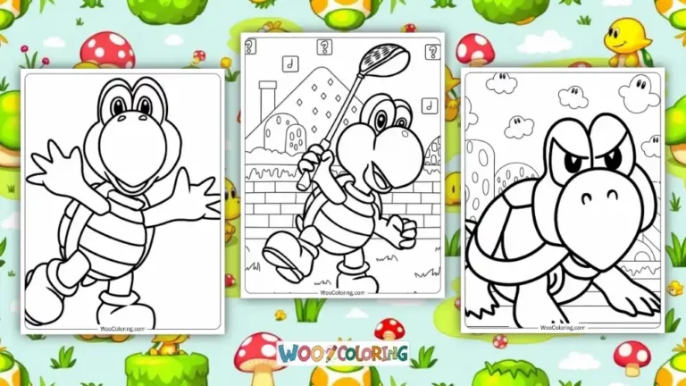 Koopa Troopa Coloring Pages Design Image