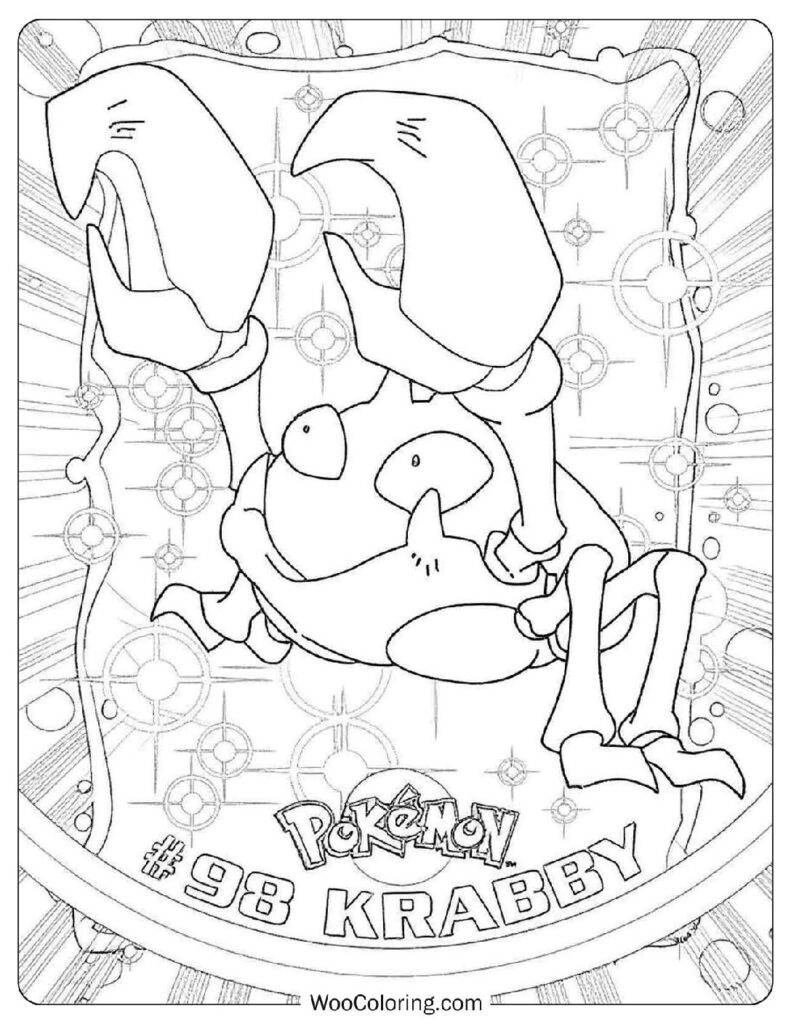 Krabby Character Card From Classic Series