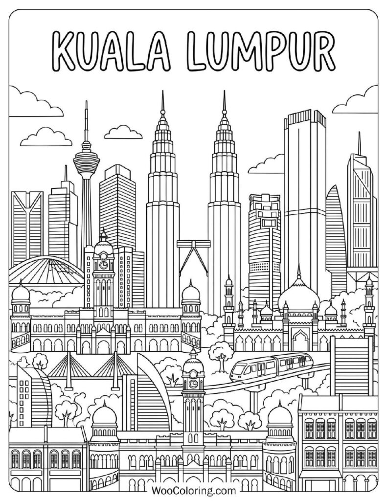 Kuala Lumpur City View with Petronas Twin Towers