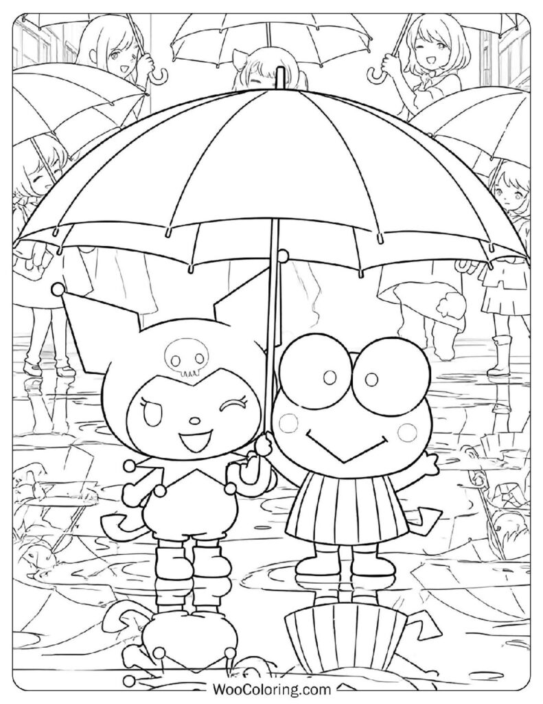 Kuromi and Keroppi splash through cheerful moments in playful adventures