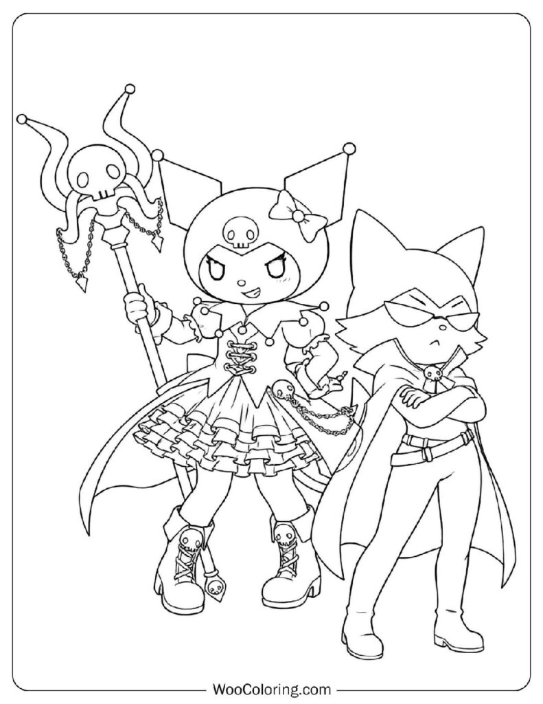 Kuromi and Konmi share witty laughs and quiet confidence