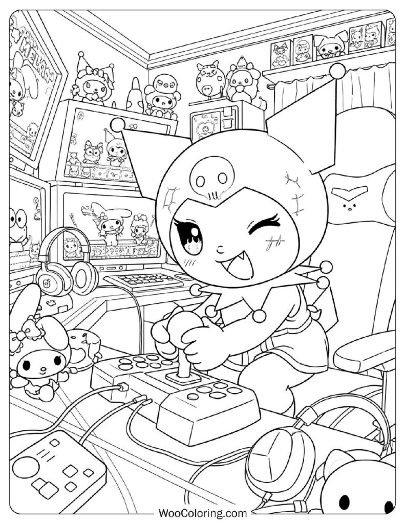 Kuromi the Gamer Creating Playtime Chaos and Cute Victories