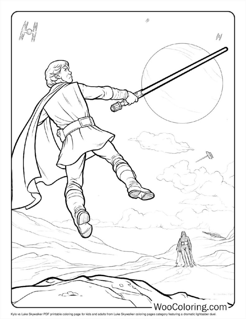 100  Luke Skywalker coloring pages  Free PDF To Print  - 94