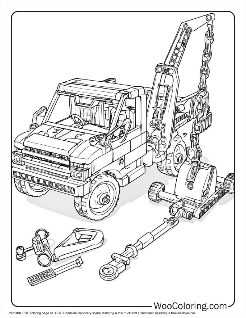 100  Tow Truck coloring pages  Free PDF To Print  - 65