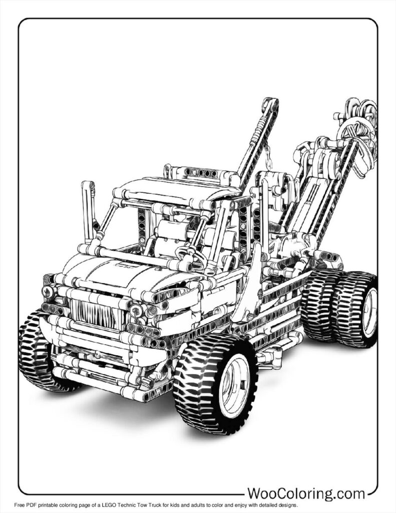 100  Tow Truck coloring pages  Free PDF To Print  - 92