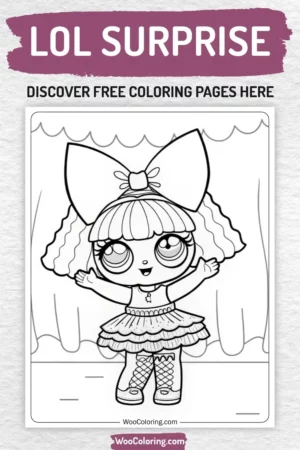 LOL Surprise coloring pages designs for kids