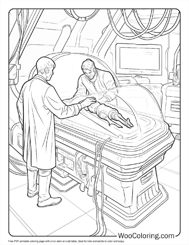 100  Alien coloring pages  Free PDF To Print  - 6