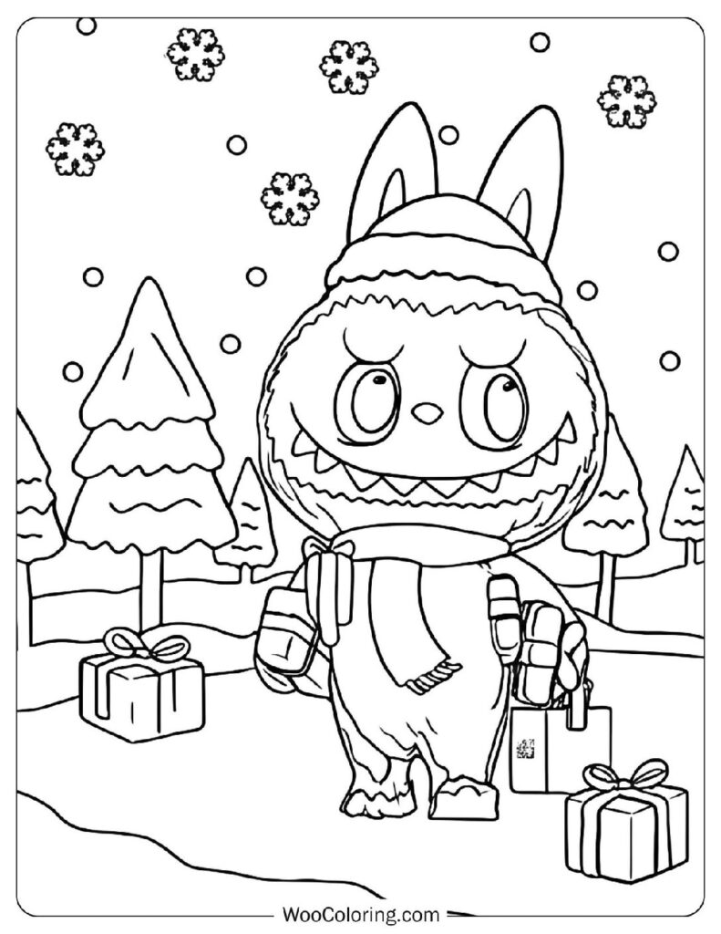 28 Labubu Coloring Pages Free PDF To Print - 7