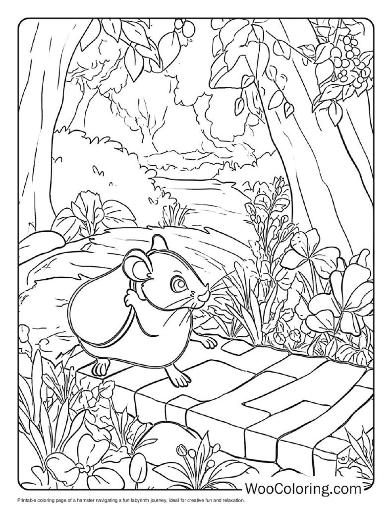 100  Hamster coloring pages  Free PDF To Print  - 56