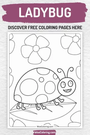 Ladybug coloring pages designs for kids