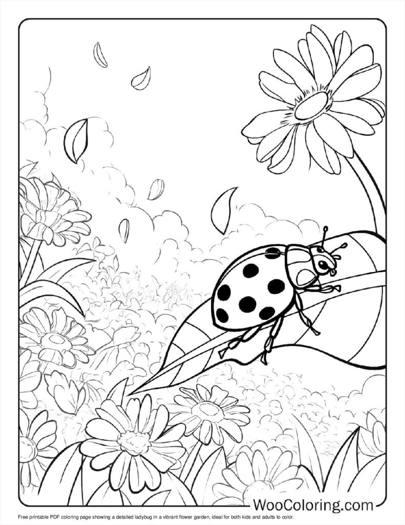 100  Ladybug coloring pages  Free PDF To Print  - 50