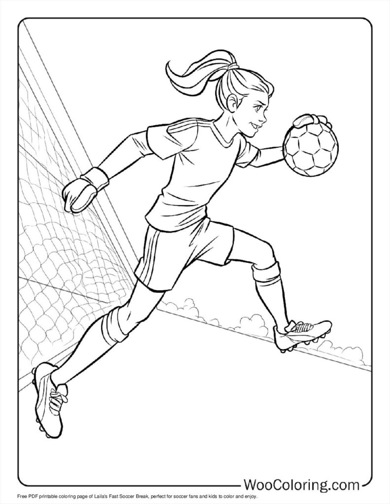 100  Soccer coloring pages  Free PDF To Print  - 8