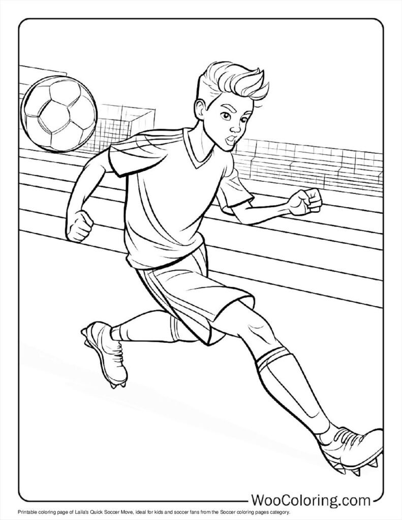 100  Soccer coloring pages  Free PDF To Print  - 23