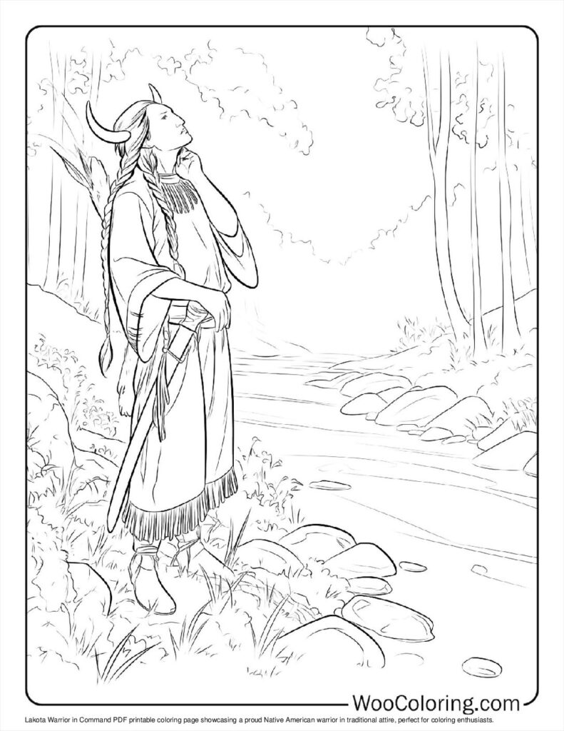 100  Native American coloring pages  Free PDF To Print  - 94