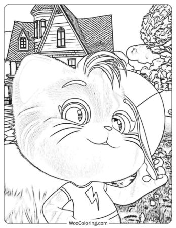 Lampo from 44 Cats Coloring Page