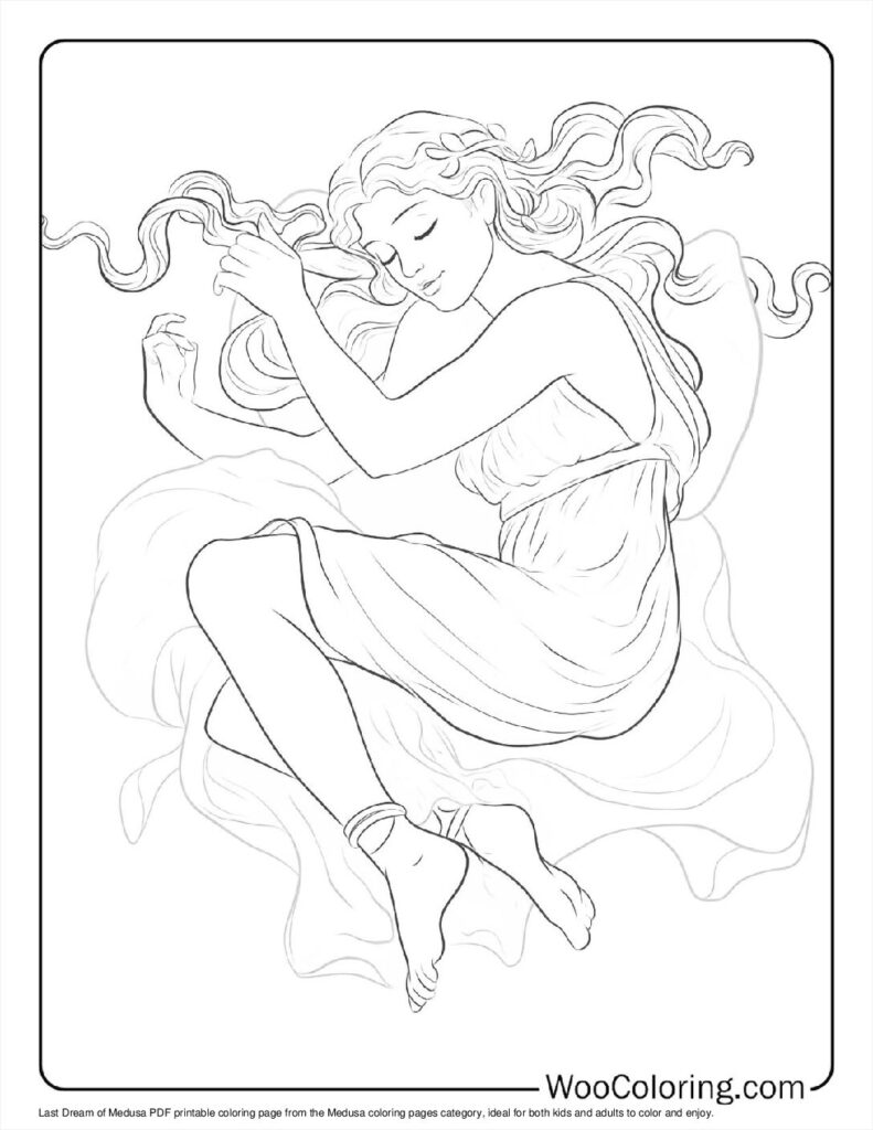 100  Medusa coloring pages  Free PDF To Print  - 19