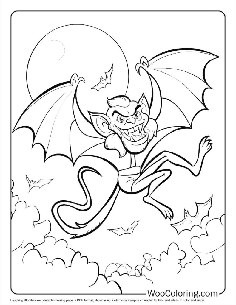 100 Vampire coloring pages Free PDF To Print - 11