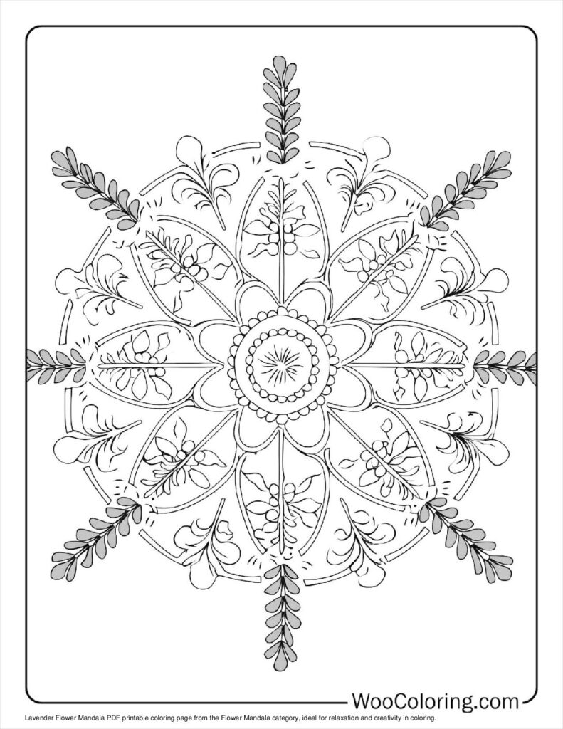 100  Flower Mandala coloring pages  Free PDF To Print  - 97