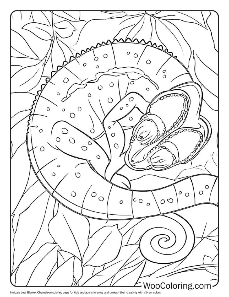 100  Chameleon coloring pages  Free PDF To Print  - 22