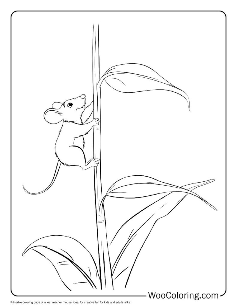 100  Mouse coloring pages  Free PDF To Print  - 13