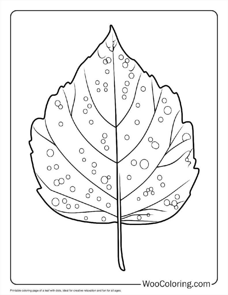 100  Leaf coloring pages  Free PDF To Print  - 58