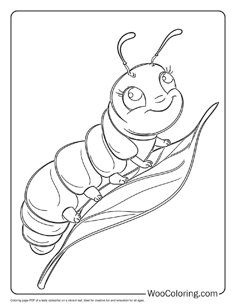 100 Caterpillar coloring pages Free PDF To Print - 14