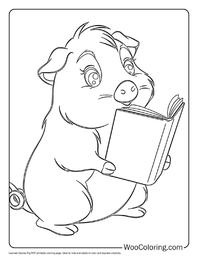 100 Guinea Pig coloring pages Free PDF To Print - 10