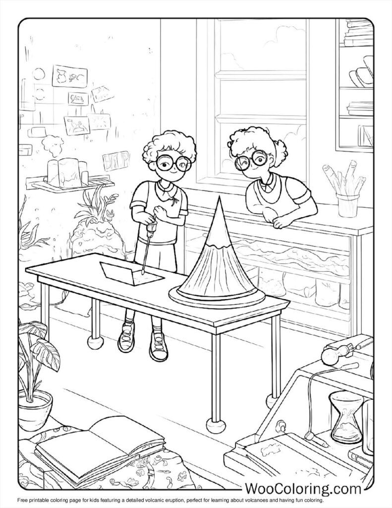 100  Volcano coloring pages  Free PDF To Print  - 30