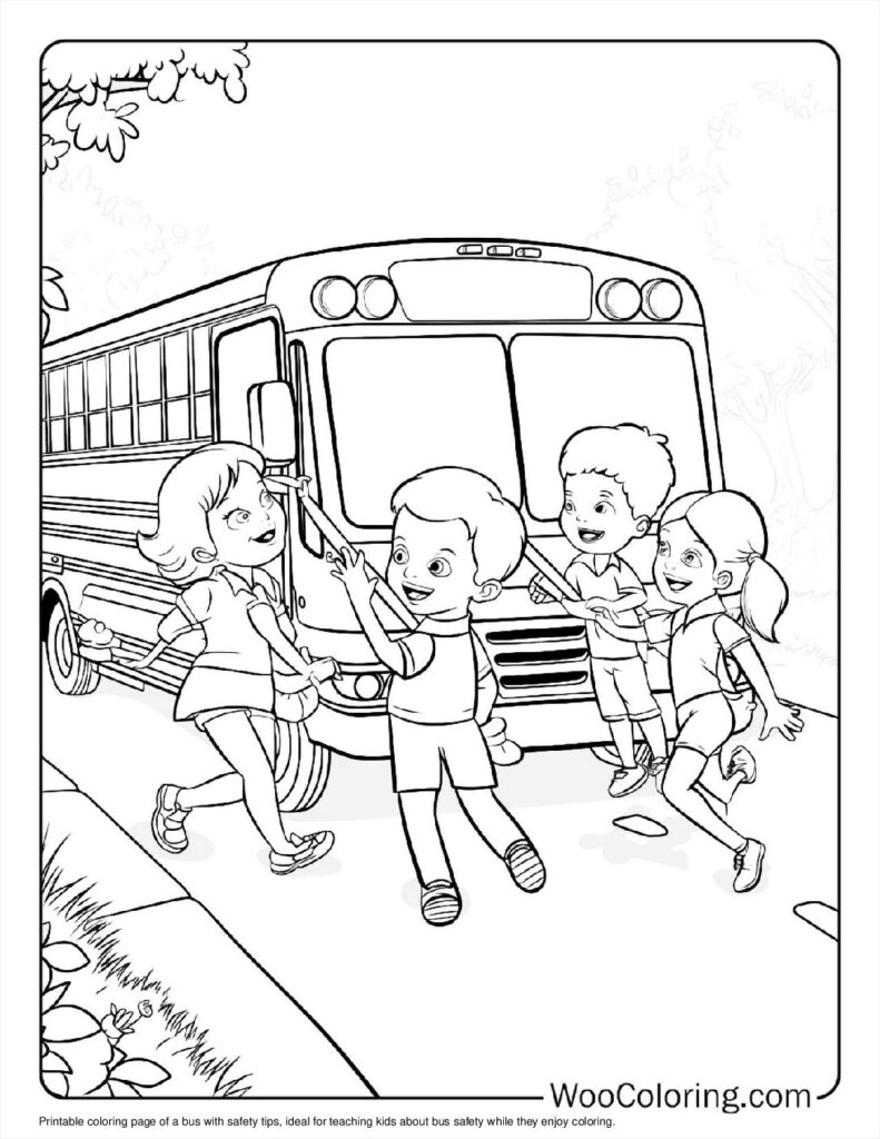 100  School Bus coloring pages  Free PDF To Print  - 32