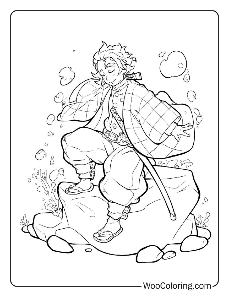 100  Demon Slayer coloring pages  Free PDF To Print  - 72