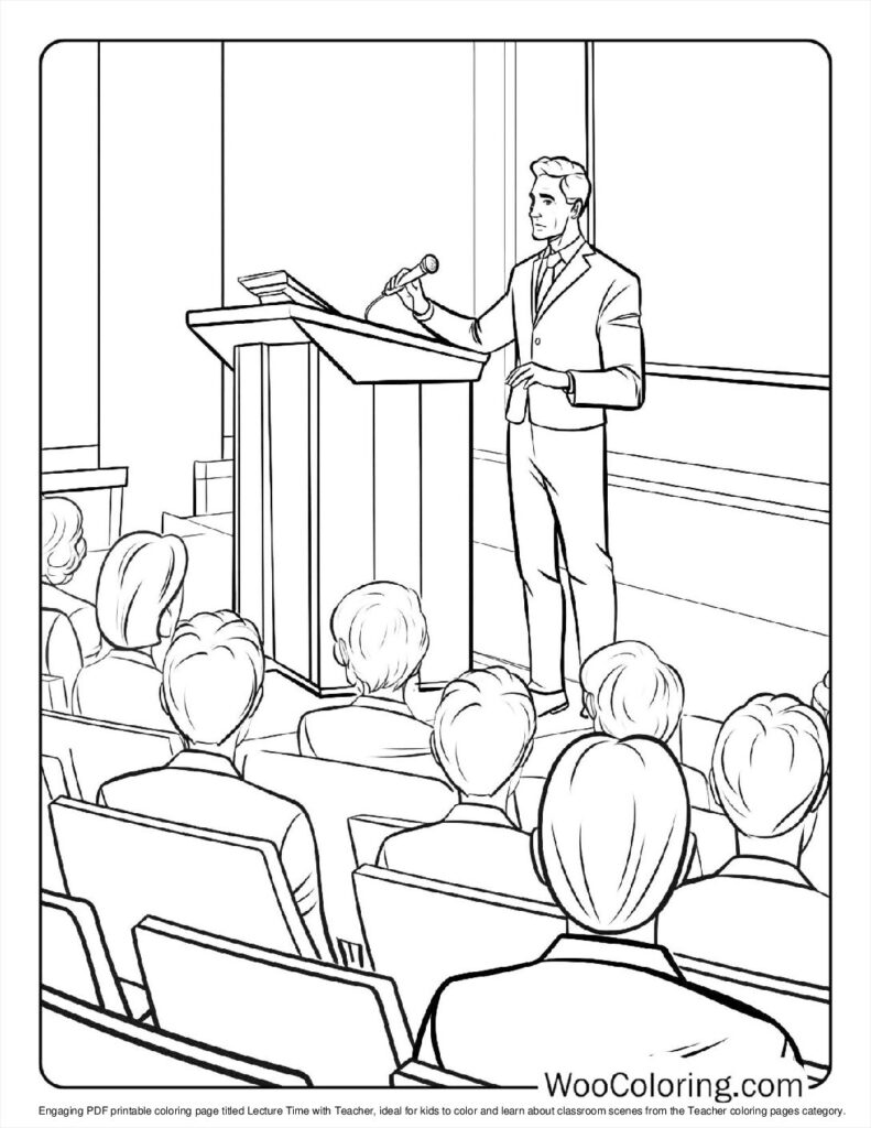 100  Teacher coloring pages  Free PDF To Print  - 82