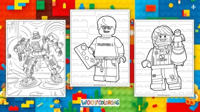 Lego Coloring Pages Design Image