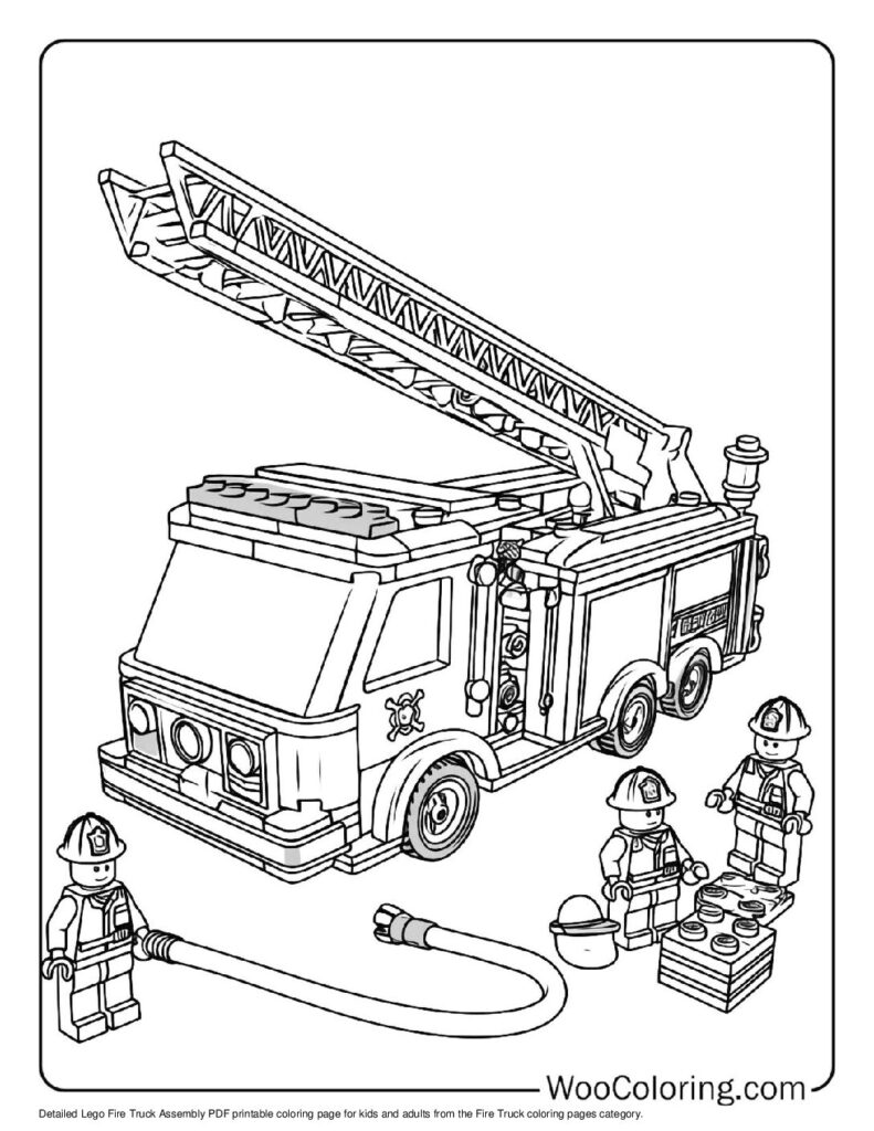 100  Fire Truck coloring pages  Free PDF To Print  - 33